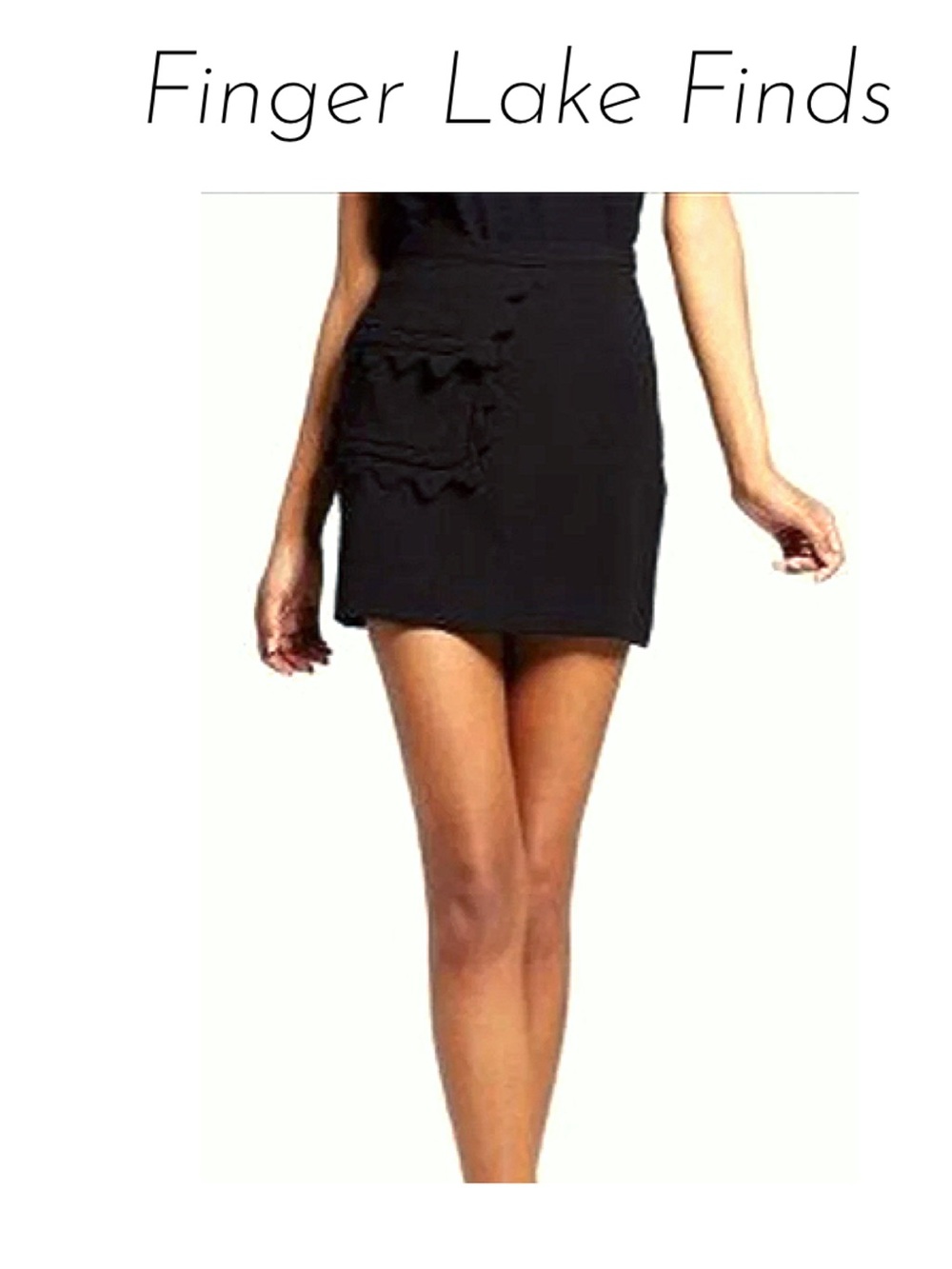NWT Victoria Beckham Black Mini Skirt, M